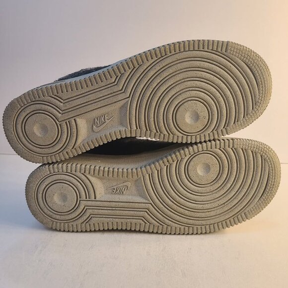 Nike Air Force 1 Recycled Wool Pack Electric Green Sneakers Woman's Size 11 - Picture 8 of 10